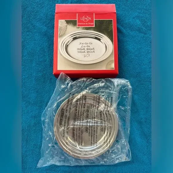 Lenox "Fa La La La La Blah Blah Blah" Silver Tray - Picture 3 of 7